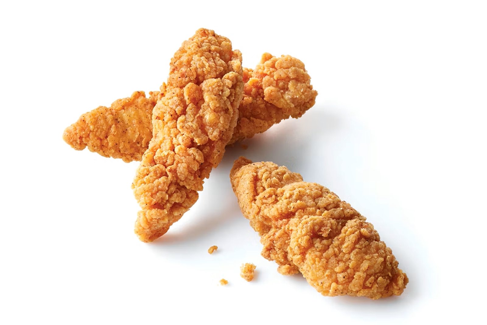 A picture of Chick-fil-A chicken tenders on a plate.